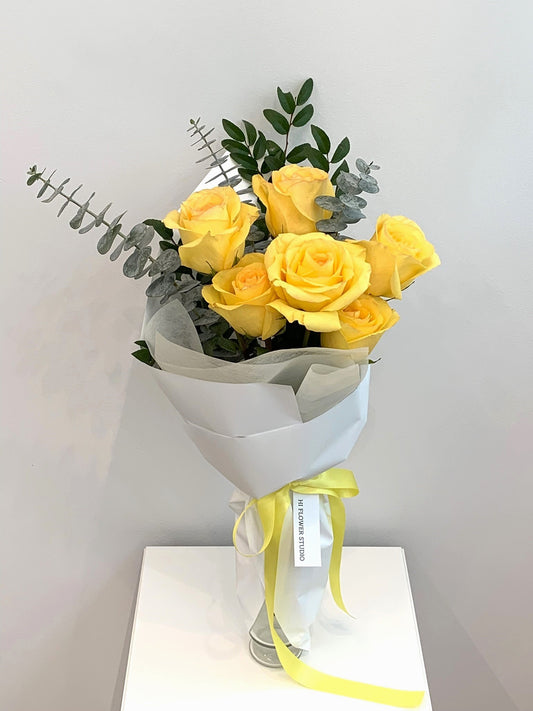 6 Yellow Rose Bouquet