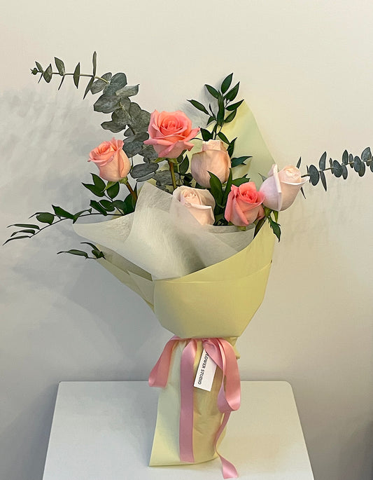 6 Pink Rose Bouquet